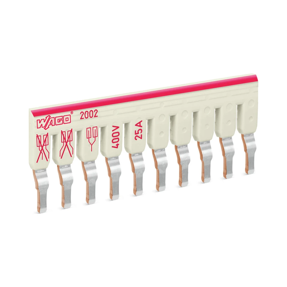 Wago 2002-480 Staggered Jumper 10 Way Insulated Grey - Pack of 1 1 Wago 2002-480 Wago 2002-480 Staggered Jumper 10 Way Insulated Grey - Pack of 1