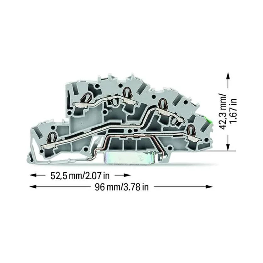 Wago 2003-7645 Multilevel Installation Terminal Block with Operating Slots 2 Wago 2003-7645 Wago 2003 Multilevel Installation Terminal Block with Operating Slots 2