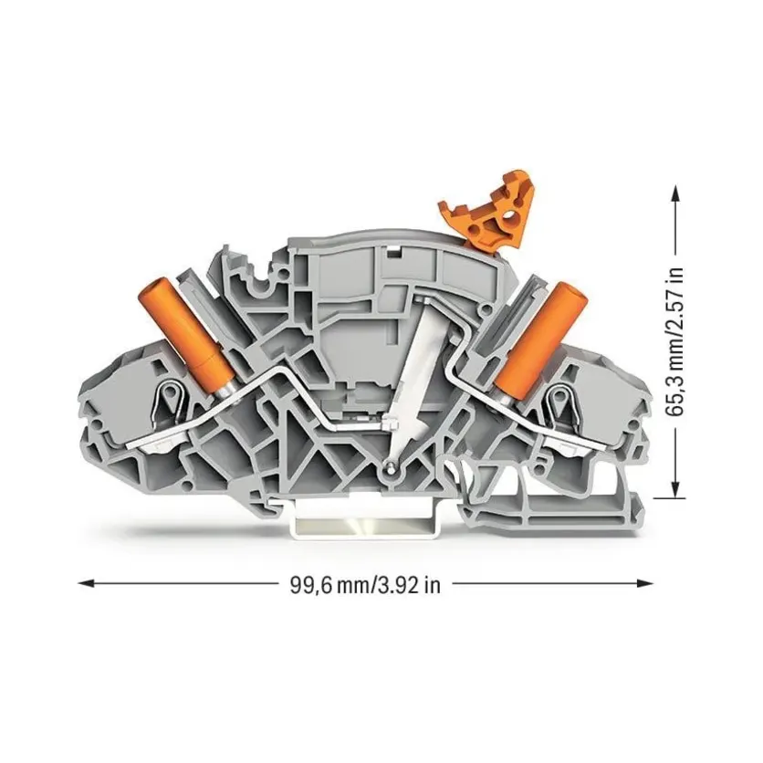 Wago 2007-8821 Terminal Block for 4 mm Ø Test Plugs - 6 mm² Grey 2 Wago 2007-8821 Wago 2007-8821 Terminal Block for 4 mm Ø Test Plugs - 6 mm² Grey 2