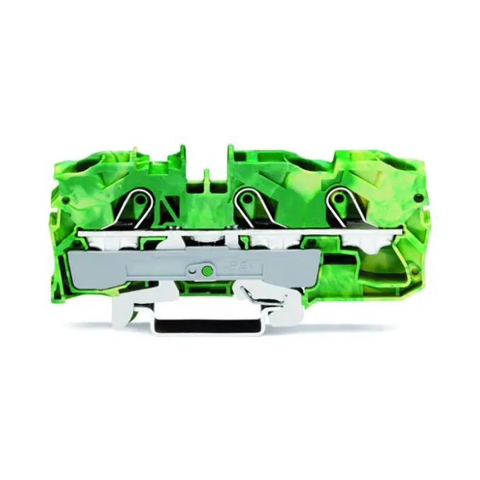 Wago 2010-1307 3-Conductor Ground Terminal Block - 10mm² Green-Yellow 1 Wago 2010-1307 Wago 2010 3-Conductor Ground Terminal Block - 10 mm² Green-Yellow 1