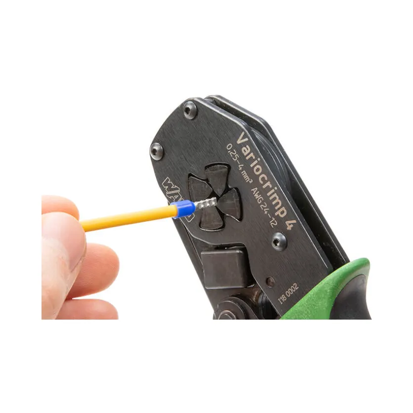 Wago 206-1204 Variocrimp 4 Crimping Tool for Insulated and Uninsulated Ferrules 0.25 to 4.0mm² 2 Wago 206-1204 Wago Variocrimp 4 Crimping Tool for Insulated and Uninsulated Ferrules 0.25 to 4.0 mm² 2