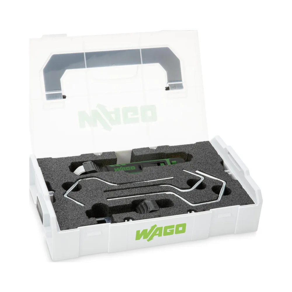 Wago 206-1400 Cable Knife Set for Ø 4-70mm 1 Wago 206-1400 Wago Cable Knife Set for Ø 4 mm - 70 mm Including All Cable Brackets in a Sortimo Box