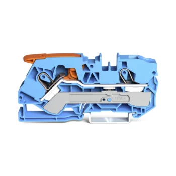 Wago 2110-1204 Wago 2110 2-Conductor Through Terminal Block with Lever and Push-In Cage Clamp - 800V 57A 10 mm² Blue 1