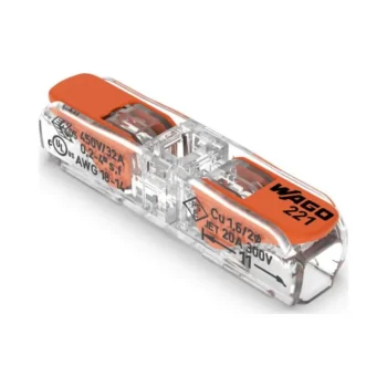 Wago 221-2411 Wago 221-2411 Inline Splicing Connector With Lever - Pack of 60 1