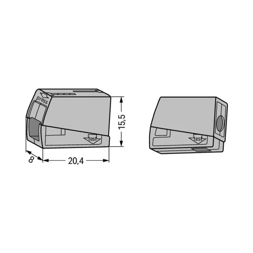 Wago 224-101 Lighting Connector 2 Wago 224-101 Lighting Connector 2