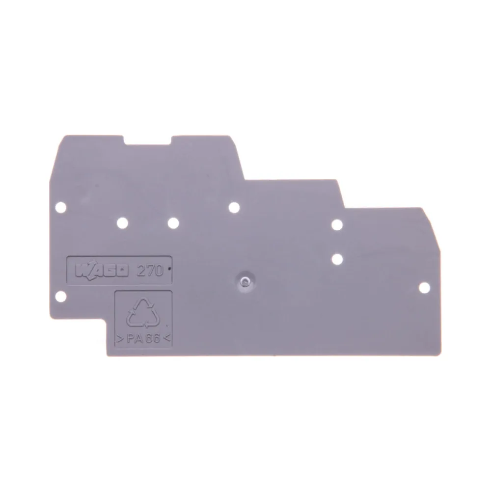 Wago 270-319 End and Intermediate Plate for Triple-Deck Terminal Blocks - 1mm Grey 1 Wago 270-319 Wago 270 End and Intermediate Plate for Triple-Deck Terminal Blocks - 1 mm Grey