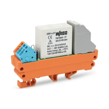 Wago 288-437 Wago 288 Relay Module with Driven Contacts - 2 Changeover Contacts - 24V DC 5A 2.5 mm²