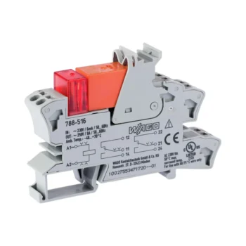 Wago 788-516 Wago 788 Relay Module with 2 Changeover Contacts - 230V AC 8A 2.5 mm² Grey 1