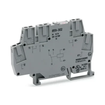 Wago 859-304 Wago 859 Relay Module with 1 Changeover Contact - 24V DC 5A 2.5mm² Grey 1