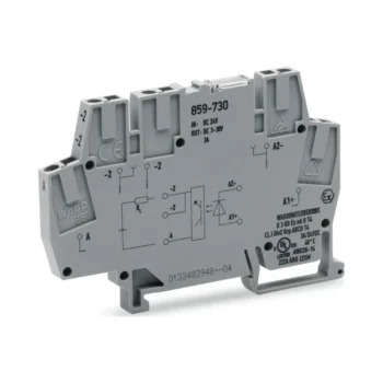 Wago 859-730 Wago 859-730 Optocoupler Module - 3A Grey - 24V DC Input - 3-30V DC Output 1