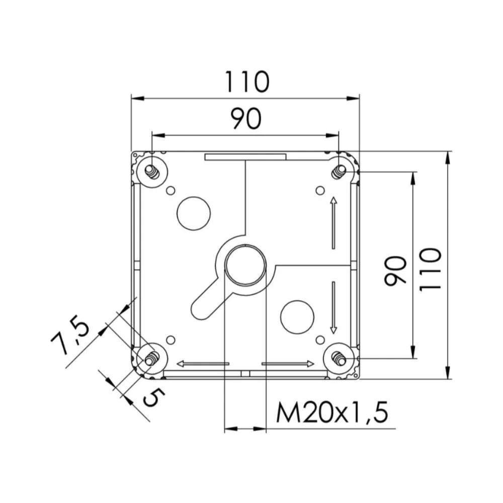 Wiska 10061779 Combi 607/5 Black Junction Box With Terminals 3 Wiska 10061779 Black Combi 6075 Junction Box With Terminals