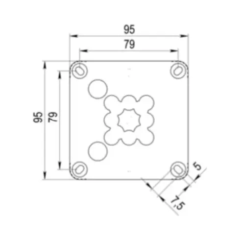 Wiska 10105601 COMBI 407 Black Junction Box 2 Wiska 10105601 COMBI 407 Black Junction Box 2