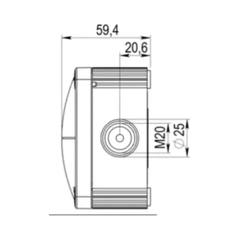 Wiska 10105601 COMBI 407 Black Junction Box 3 Wiska 10105601 COMBI 407 Black Junction Box 3