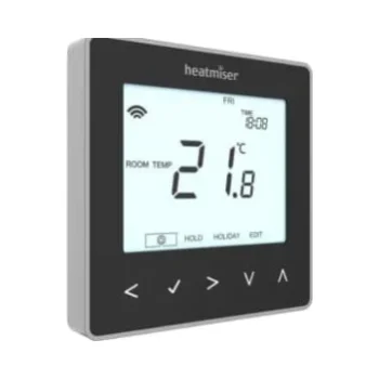 Heatmiser neostatv2b Heatmiser neoStat V2 - Programmable Thermostat - Black 1