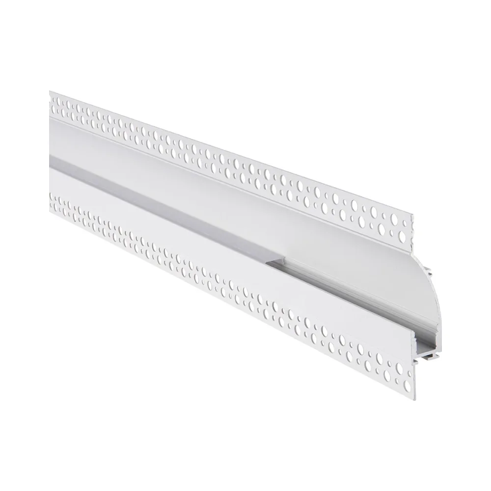 Saxby Rigel Wall Flange Plaster-in Aluminium Profile/Extrusion - 2m White 2 Saxby 102665 Saxby Rigel Wall Flange Plaster-in Aluminium Profile/Extrusion - 2m White 2