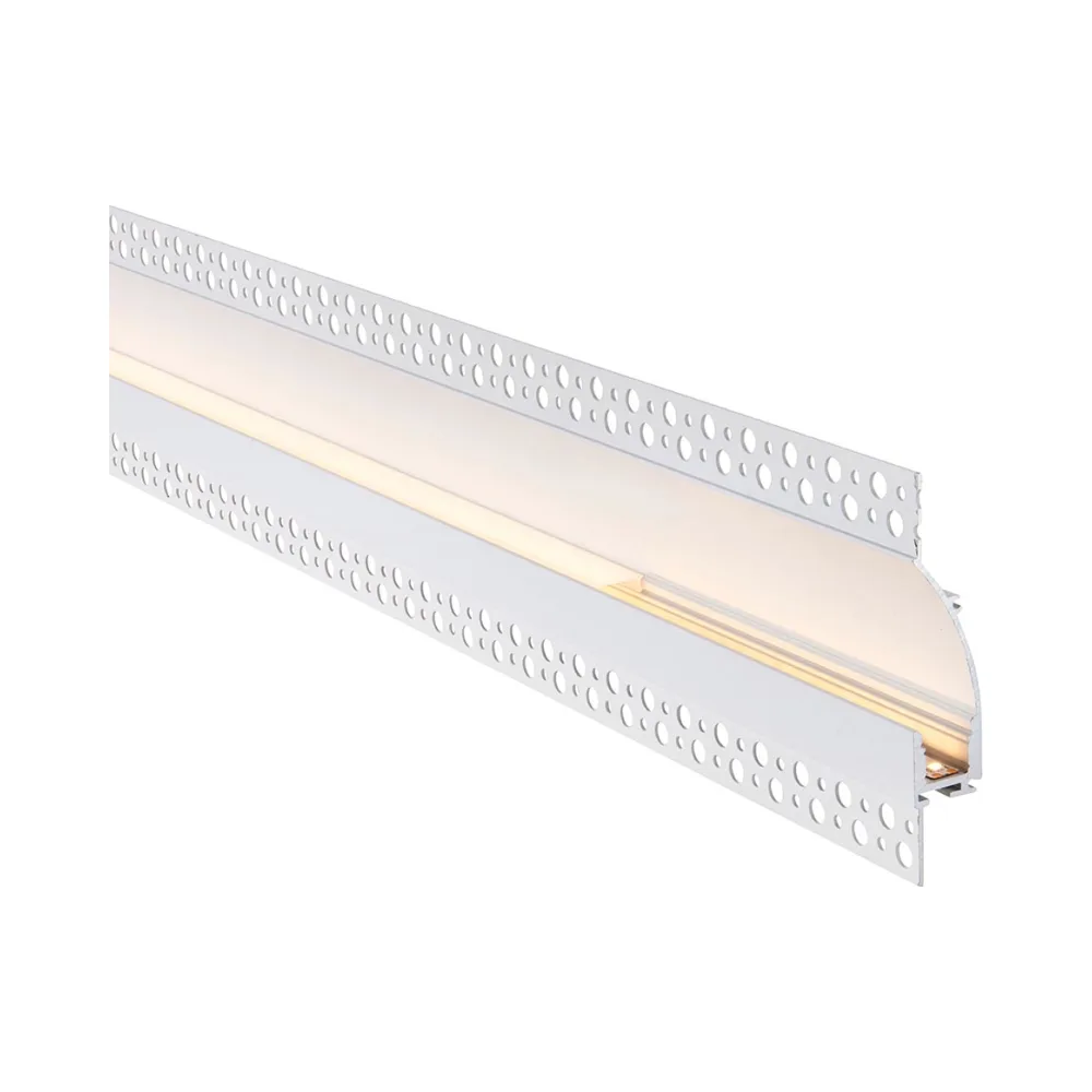 Saxby Rigel Wall Flange Plaster-in Aluminium Profile/Extrusion - 2m White 3 Saxby 102665 Saxby Rigel Wall Flange Plaster-in Aluminium Profile/Extrusion - 2m White 3