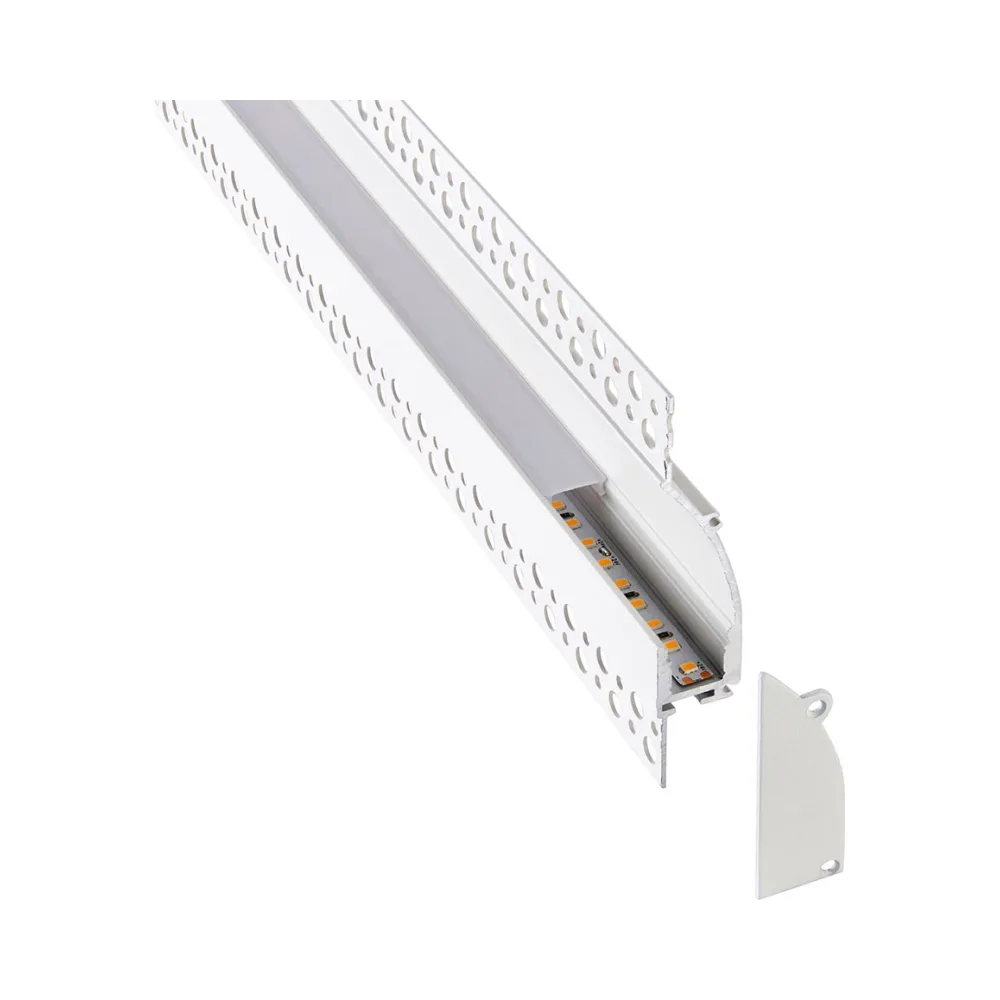 Saxby Rigel Wall Flange Plaster-in Aluminium Profile/Extrusion - 2m White 8 Saxby 102665 Saxby Rigel Wall Flange Plaster-in Aluminium Profile/Extrusion - 2m White 8