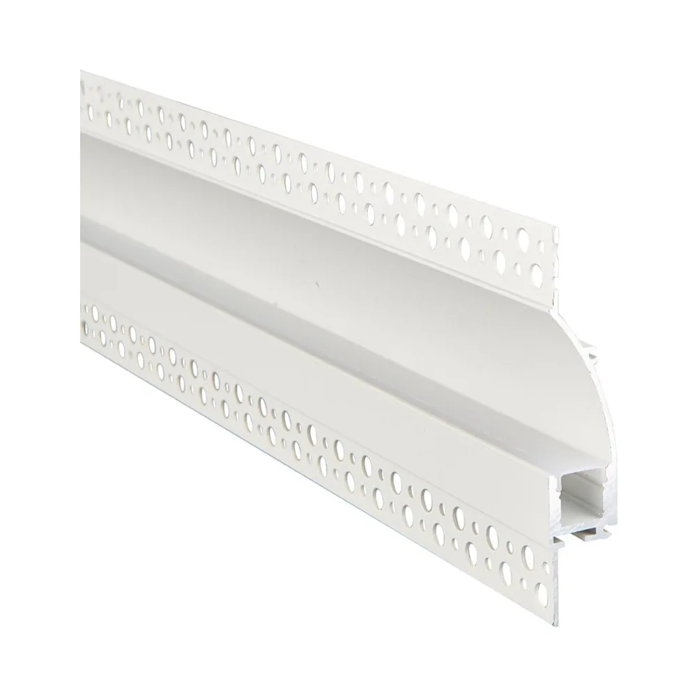 Saxby Rigel Wall Flange Plaster-in Aluminium Profile/Extrusion - 2m White 1 Saxby 102665 Saxby Rigel Wall Flange Plaster-in Aluminium Profile/Extrusion - 2m White 1