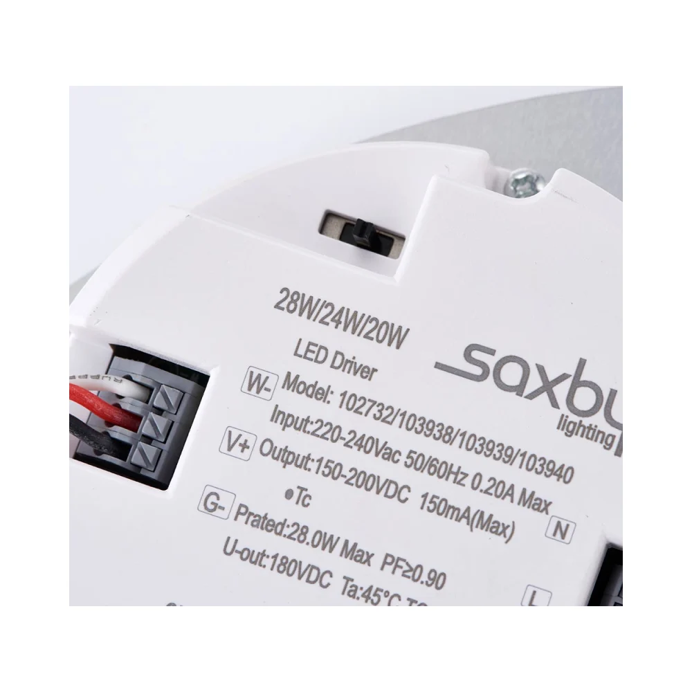 Saxby HeroPRO XL CCT Tri Wattage Bulkhead - 28W 3000K/4000K/6000K 5 Saxby 102732 Saxby HeroPRO XL CCT Tri Wattage Bulkhead - 28W 3000K/4000K/6000K 5