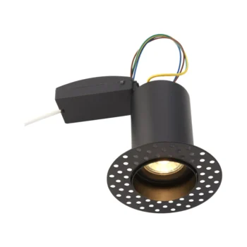 Saxby 103028 Saxby Ravel Trimless FR GU10 Downlight - Matt Black 1