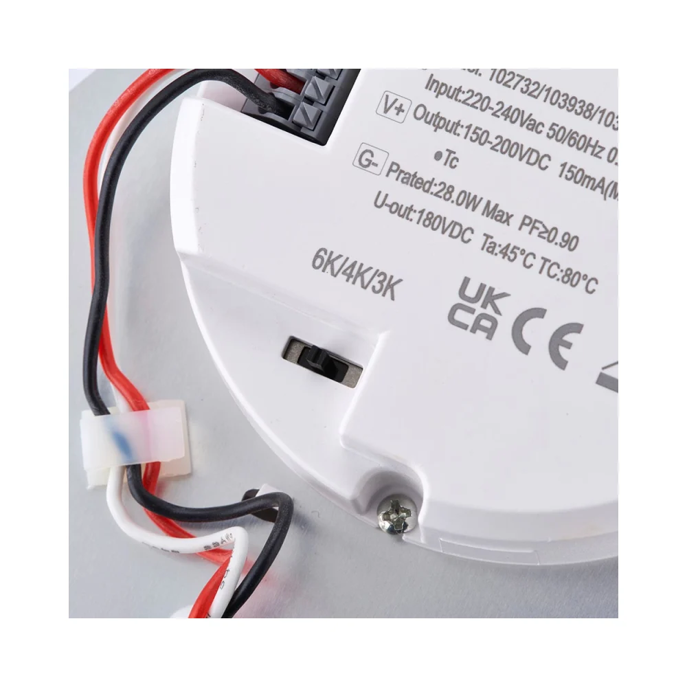 Saxby HeroPRO XL CCT Tri Wattage Bulkhead Microwave Emergency - 28W 3000K/4000K/6000K 1 Saxby 103940 Saxby HeroPRO XL CCT Tri Wattage Bulkhead Microwave Emergency - 28W 3000K/4000K/6000K 6