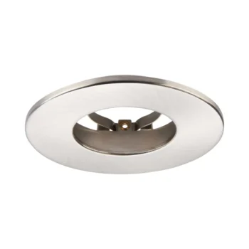Satin Nickel Fixed Bezel for Saxby ShieldONE 65 GU10 Downlight