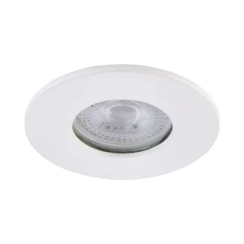 White IP65 Bezel for Saxby ShieldONE 65 GU10 Downlight