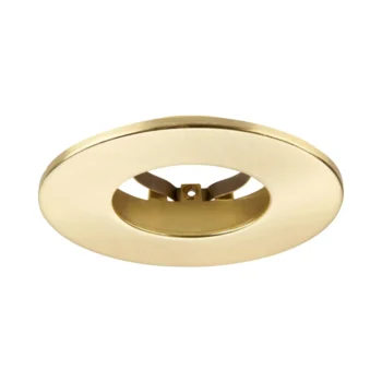 Satin Brass Fixed Bezel for Saxby ShieldONE 65 GU10 Downlight