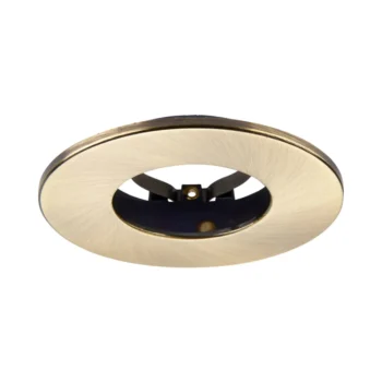 Antique Brass Fixed Bezel for Saxby ShieldONE 65 GU10 Downlight
