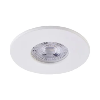 White Fixed Bezel for Saxby ShieldONE 75 GU10 Downlight