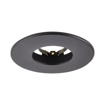 Black Fixed Bezel for Saxby ShieldONE 75 GU10 Downlight