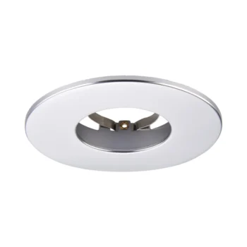 Silver Fixed Bezel for Saxby ShieldONE 75 GU10 Downlight