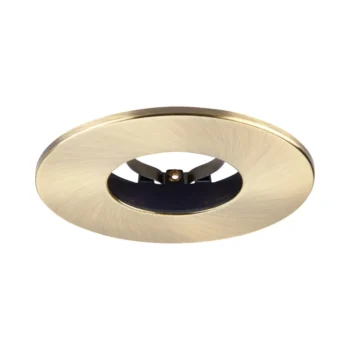 Antique Brass Fixed Bezel for Saxby ShieldONE 75 GU10 Downlight