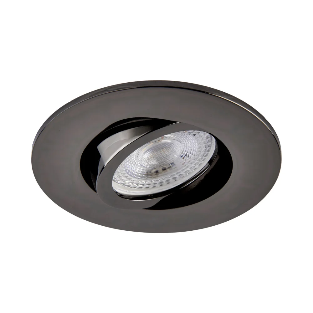 Saxby ShieldONE 75 Tilt Black Nickel Bezel 2 Black Nickel Tilt Bezel for Saxby ShieldONE 75 GU10 Downlight