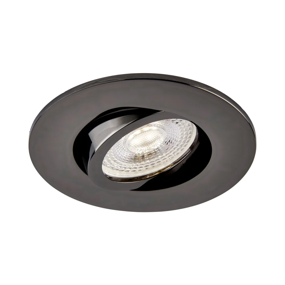 Saxby ShieldONE 75 Tilt Black Nickel Bezel 4 Black Nickel Tilt Bezel for Saxby ShieldONE 75 GU10 Downlight