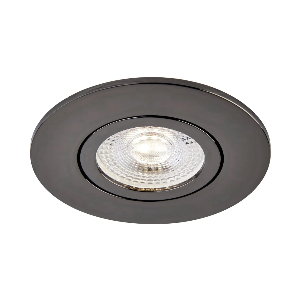Saxby ShieldONE 75 Tilt Black Nickel Bezel 5 Black Nickel Tilt Bezel for Saxby ShieldONE 75 GU10 Downlight