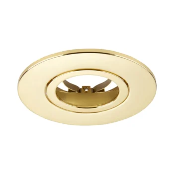 Brass Tilt Bezel for Saxby ShieldONE 75 GU10 Downlight