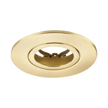 Satin Brass Tilt Bezel for Saxby ShieldONE 75 GU10 Downlight