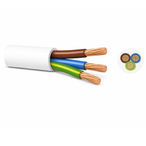 3 Core 1mm | 3183B | LSZH Flexible Cable | White | 100m 1 3183B 3 Core 1mm LSZH Flexible Cable 100m