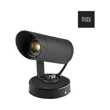 Aurora EUROPOLE TUBE 1 IP65 5W Surface Mounted Spot Light - 4000K Cool White - Black