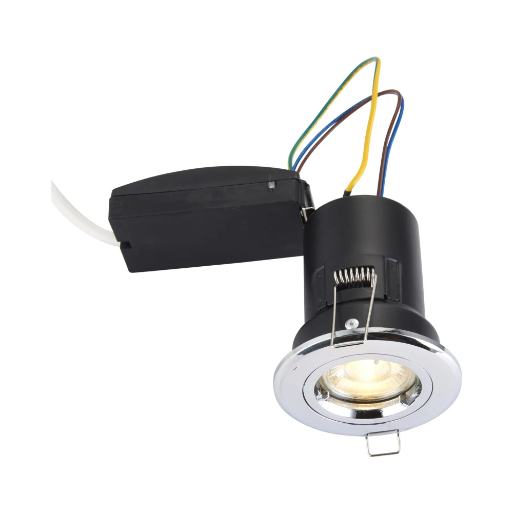 Saxby ShieldPLUS Fixed GU10 Chrome 3 Saxby 50674 Saxby ShieldPLUS Fixed GU10 Chrome 3