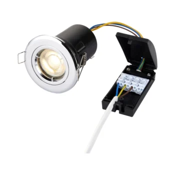 Saxby 50674 Saxby ShieldPLUS Fixed GU10 Chrome 1