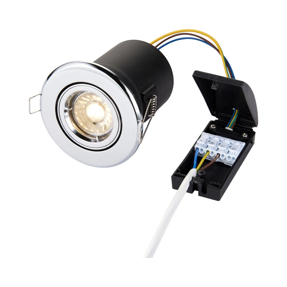 Saxby ShieldPLUS Tilt GU10 Chrome 2 Saxby 50682 Saxby ShieldPLUS Tilt GU10 Chrome 2