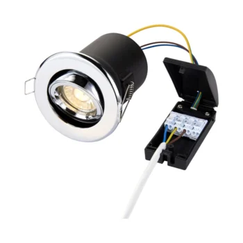 Saxby 50682 Saxby ShieldPLUS Tilt GU10 Chrome 1