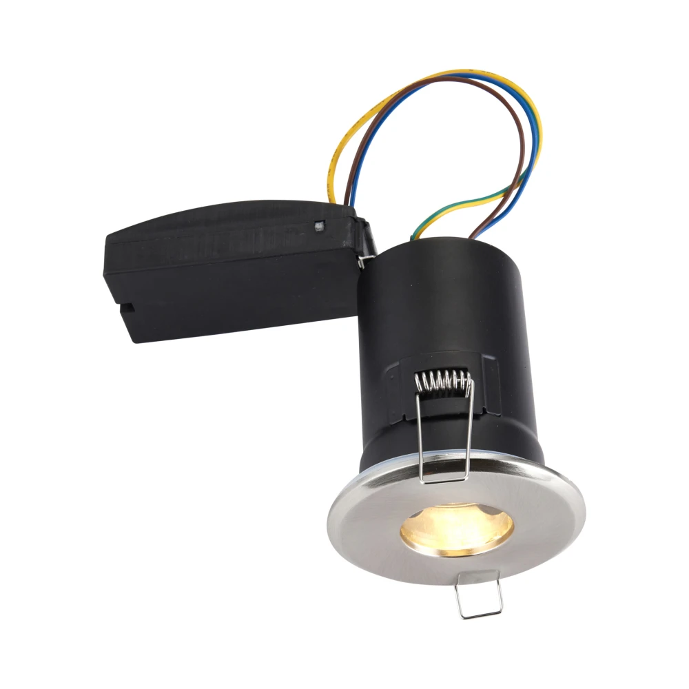 Saxby ShieldPLUS IP65 GU10 Satin Nickel 3 Saxby 50688 Saxby ShieldPLUS IP65 GU10 Satin Nickel 3