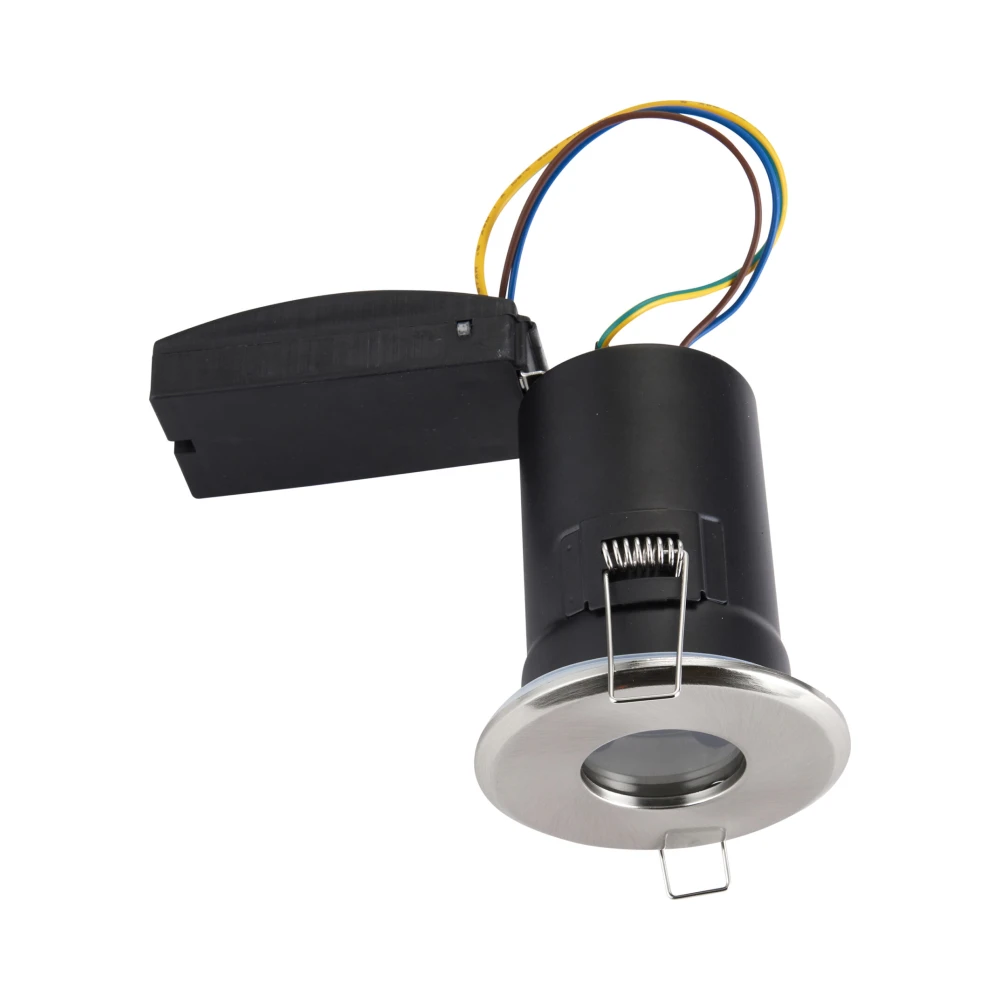 Saxby ShieldPLUS IP65 GU10 Satin Nickel 4 Saxby 50688 Saxby ShieldPLUS IP65 GU10 Satin Nickel 4