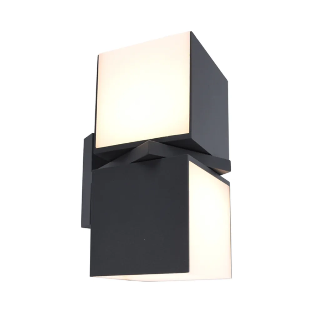 Lutec - Cuba Wall Light Matt Black Double Rotating Heads 2 Lutec - Cuba Wall Light Matt Black Double Rotating Heads 2