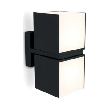 Lutec - Cuba Wall Light Matt Black Double Rotating Heads