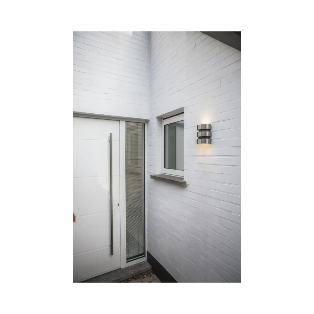 Lutec - Maya Wall Light - 3000K - Stainless Steel - PIR 3 Lutec 5198401001 Lutec - Maya Wall Light - 3000K - Stainless Steel - PIR 3