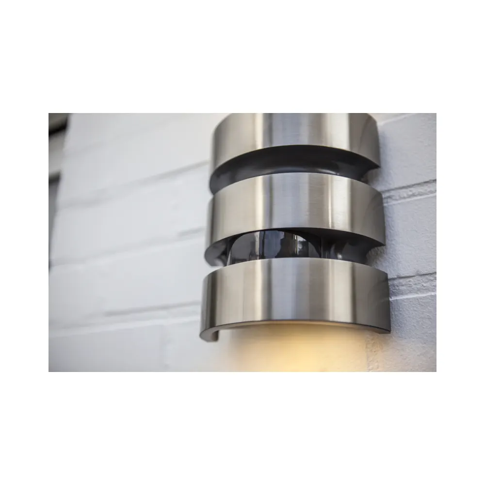 Lutec - Maya Wall Light - 3000K - Stainless Steel - PIR 5 Lutec 5198401001 Lutec - Maya Wall Light - 3000K - Stainless Steel - PIR 5